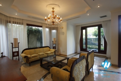 A charming villa for rent in Ciputra D Block, Hanoi City.